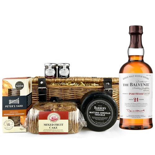 Balvenie 21 Year Old PortWood Finish 70cl Premium Gift Hamper – Luxury Food & Drink Hamper